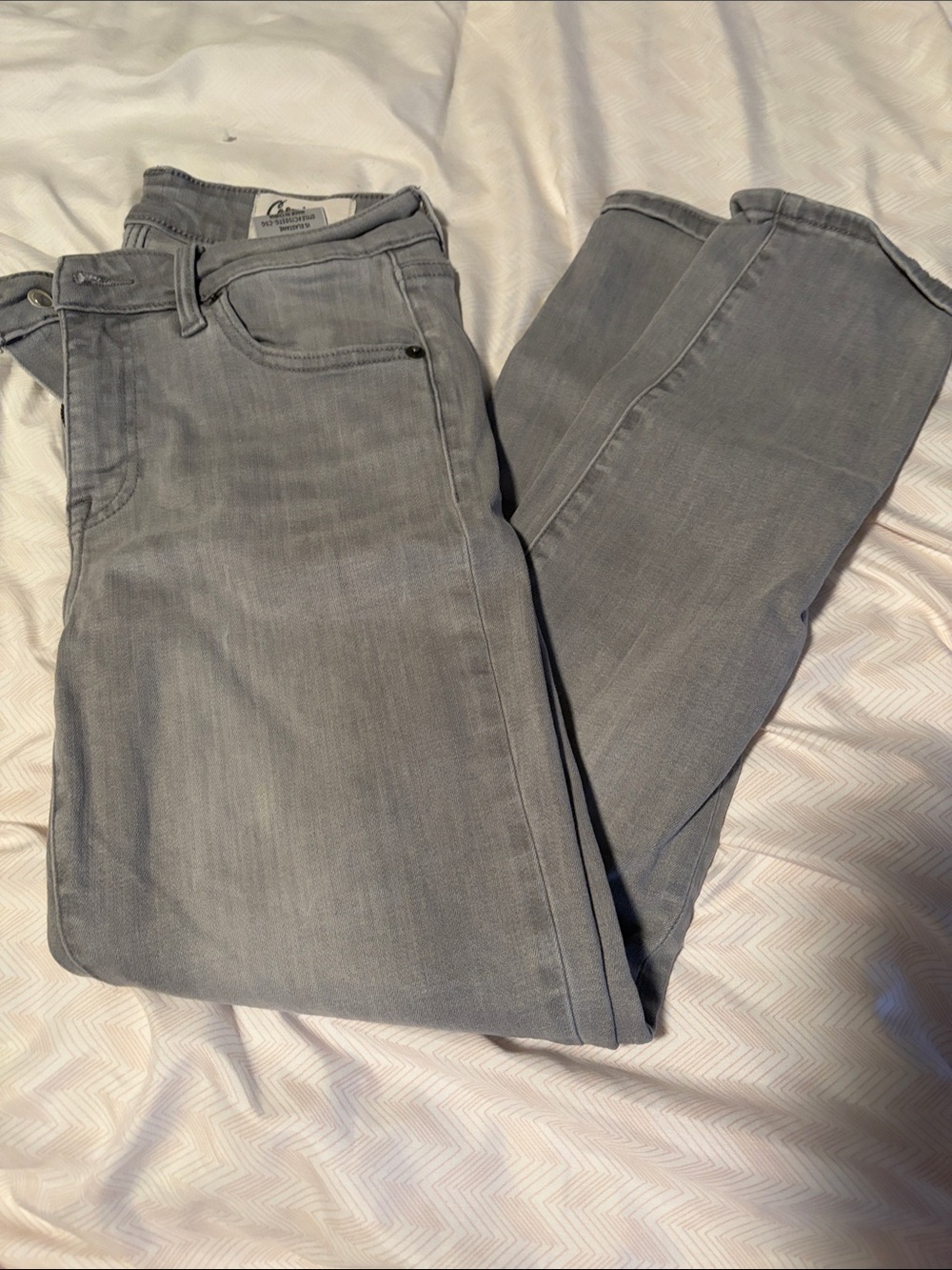 Women’s Cosmic Blue Love Gray Stretch Skinny Jeans - 26